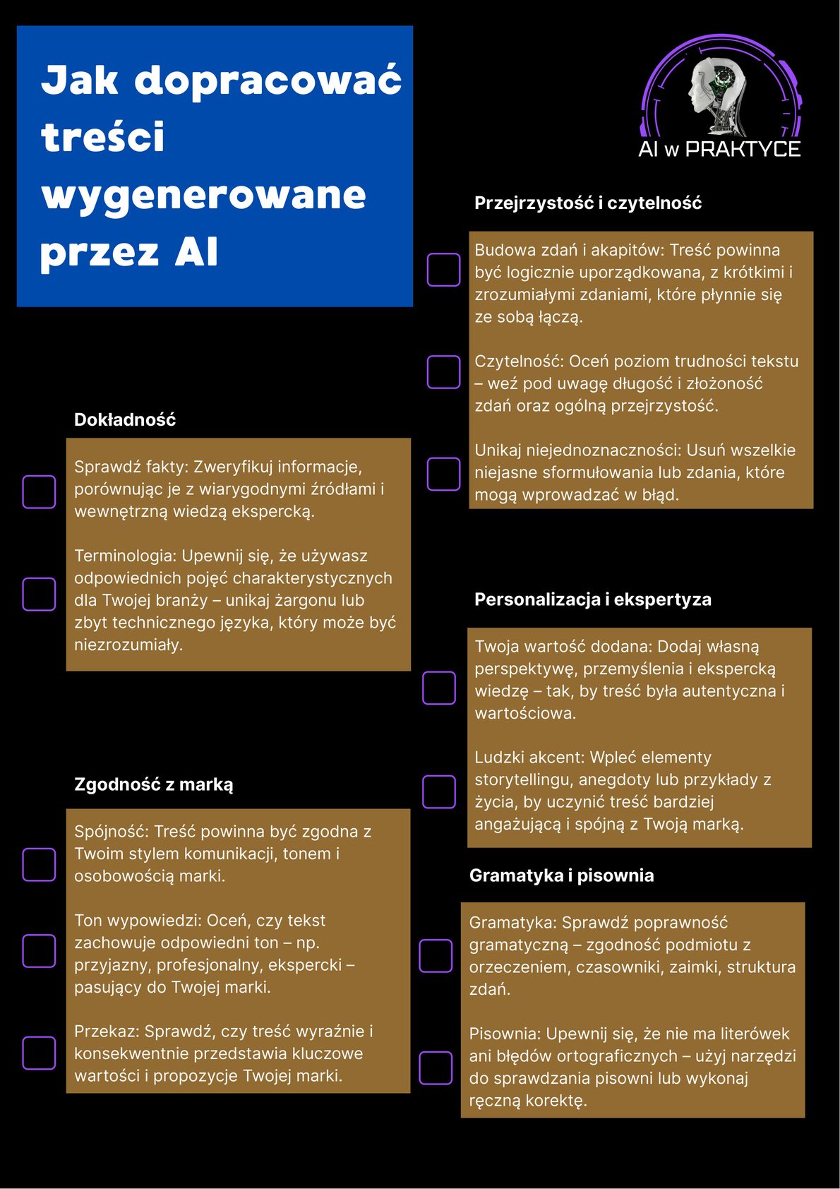 Bonus: Jak dopracować treści z AI